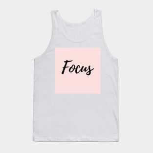 Focus - Pink Background Tank Top